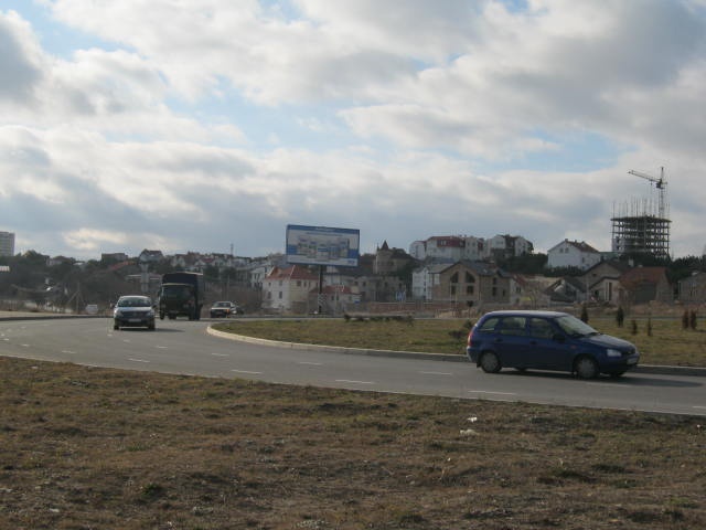 Щит 6x3,  Фиолентовское шоссе, разделитель, вьезд в город с Камышовского шоссе